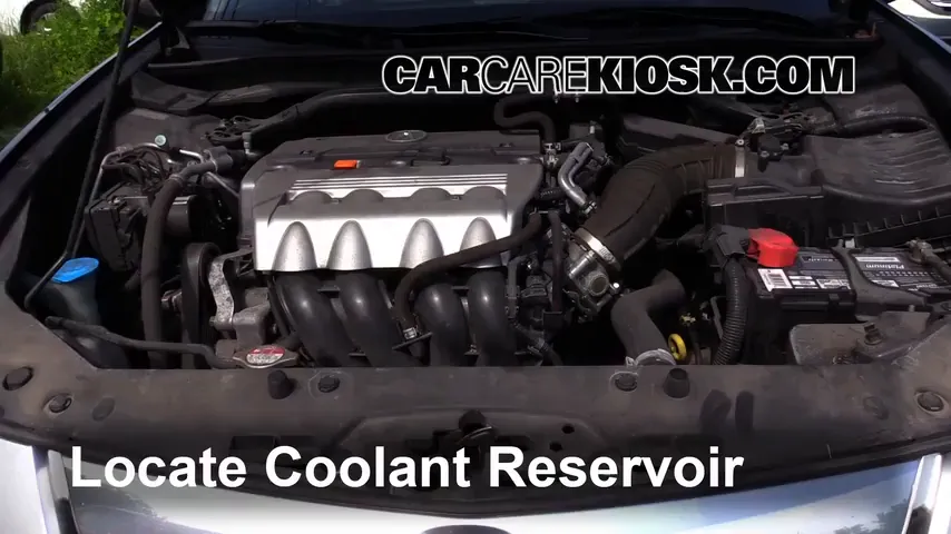 2009 Acura TSX 2.4L 4 Cyl. Coolant (Antifreeze) Add Coolant